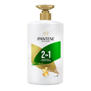 Pantene Advanced Hairfall Solution, 2in1 Anti-Hairfall Silky Smooth Shampoo & Conditioner for Women