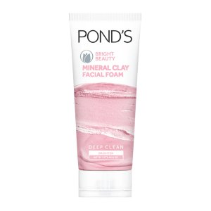 POND'S BRIGHT BEAUTY MINERAL CLAY FACIAL FOAM WITH VITAMIN B3+ OIL FREE INSTANT GLOW
