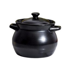 Black Ceramic Cooking Pot